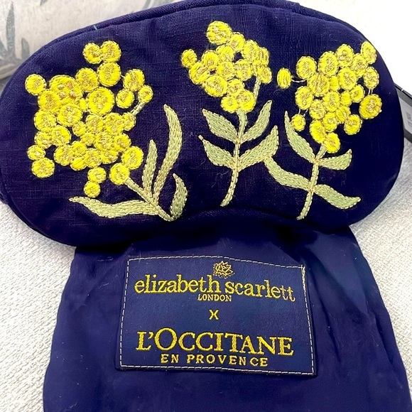FREE L’Occitane * Elizabeth Scarlett London Collab Velvet Eye Mask w/Lavender - Picture 2 of 8